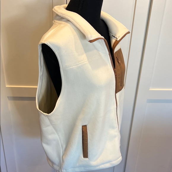 In Good State Cream Fleece Vest Size M - Picture 5 of 7